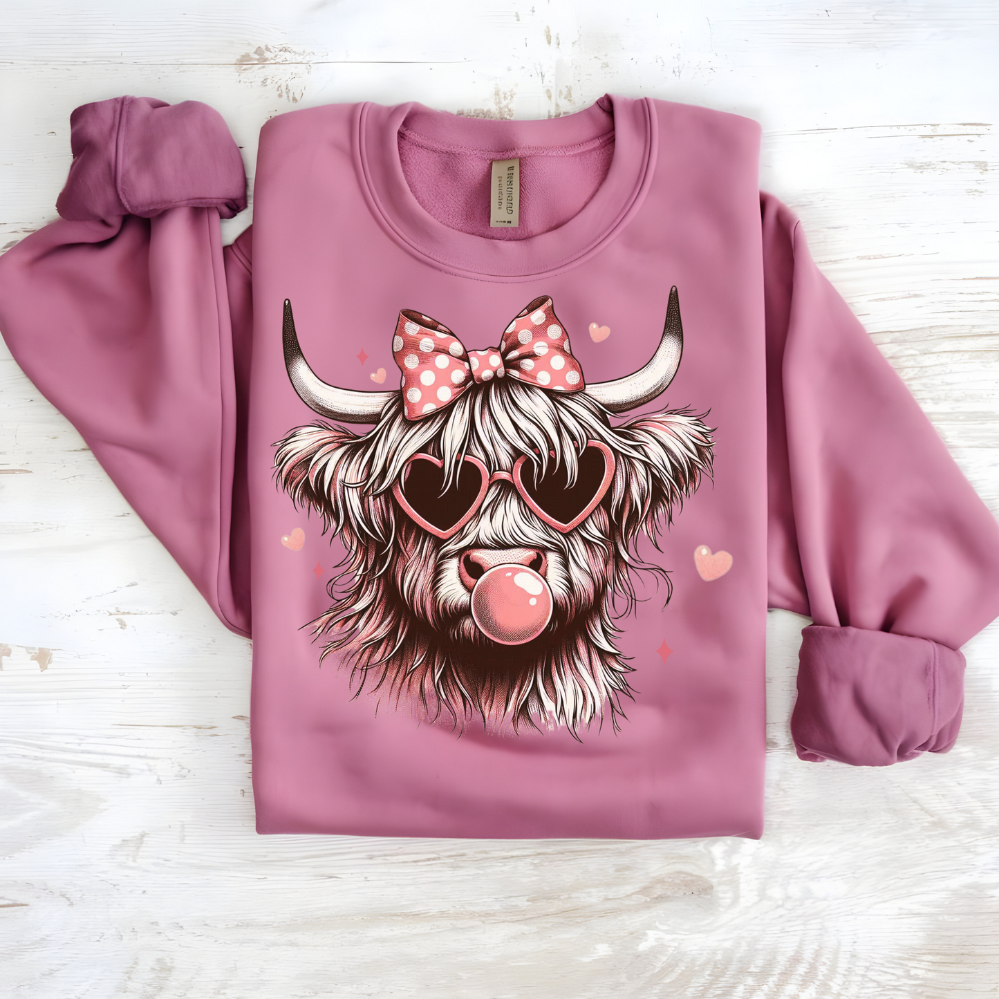 Cozy Highland Cow Sweatshirt – Perfect for Casual Outings and Layering in Colder Months