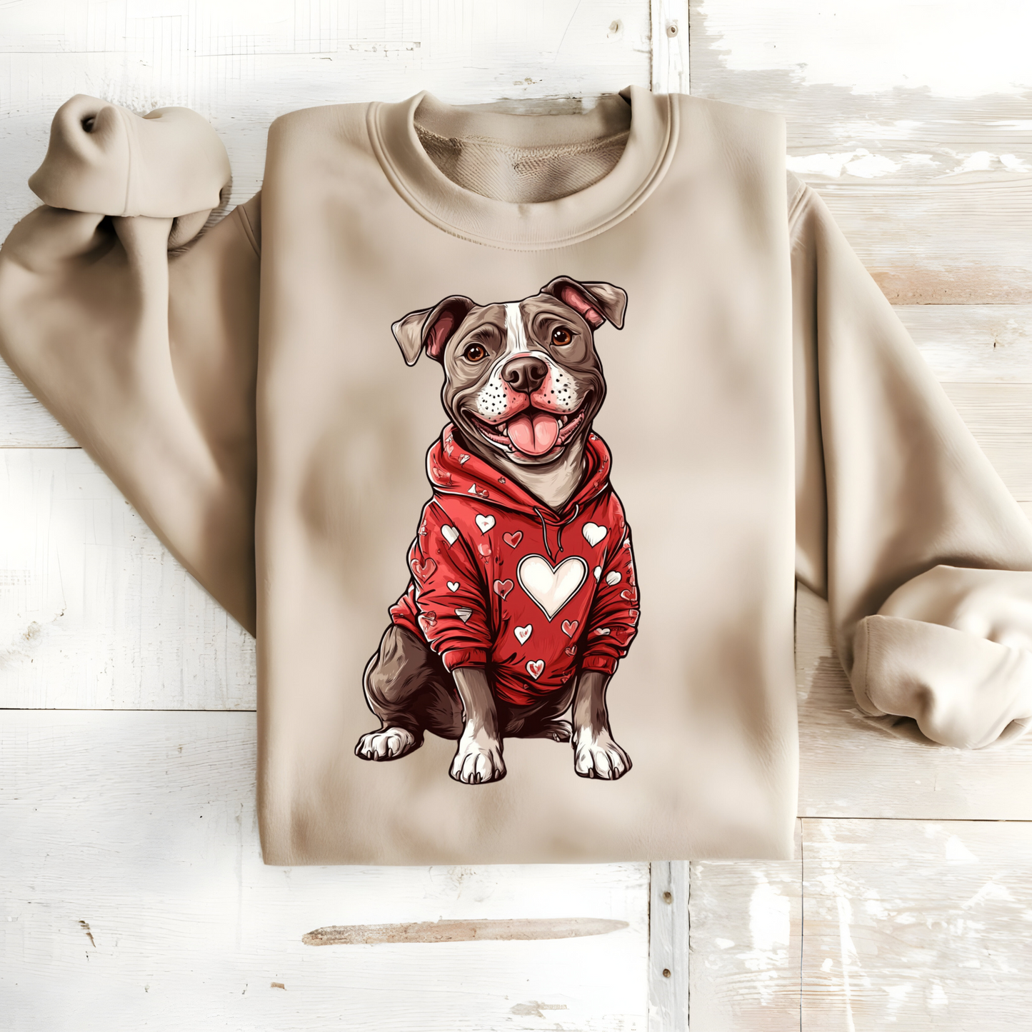 Machine Washable Pitbull Sweatshirt - Easy Care for Long-Lasting Wear