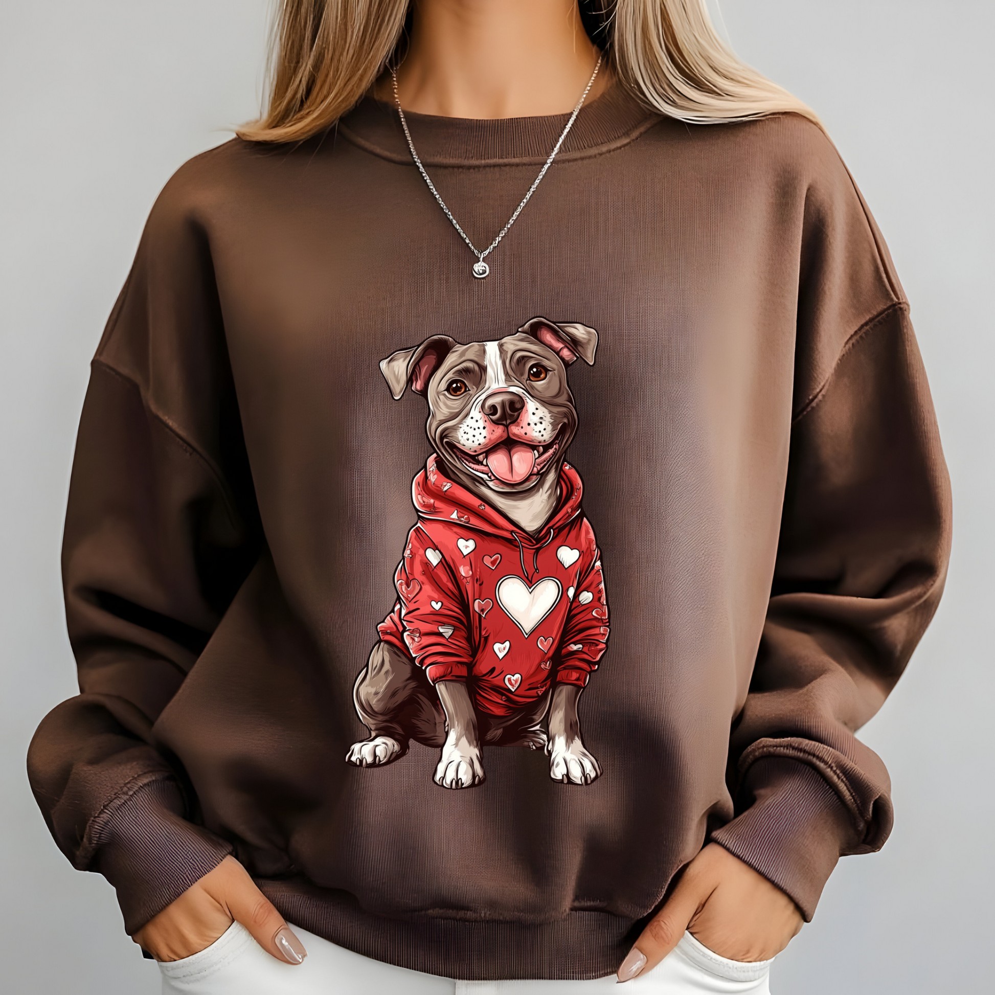 Stylish Pitbull Sweatshirt - Comfortable Unisex Fit for Dog Lovers