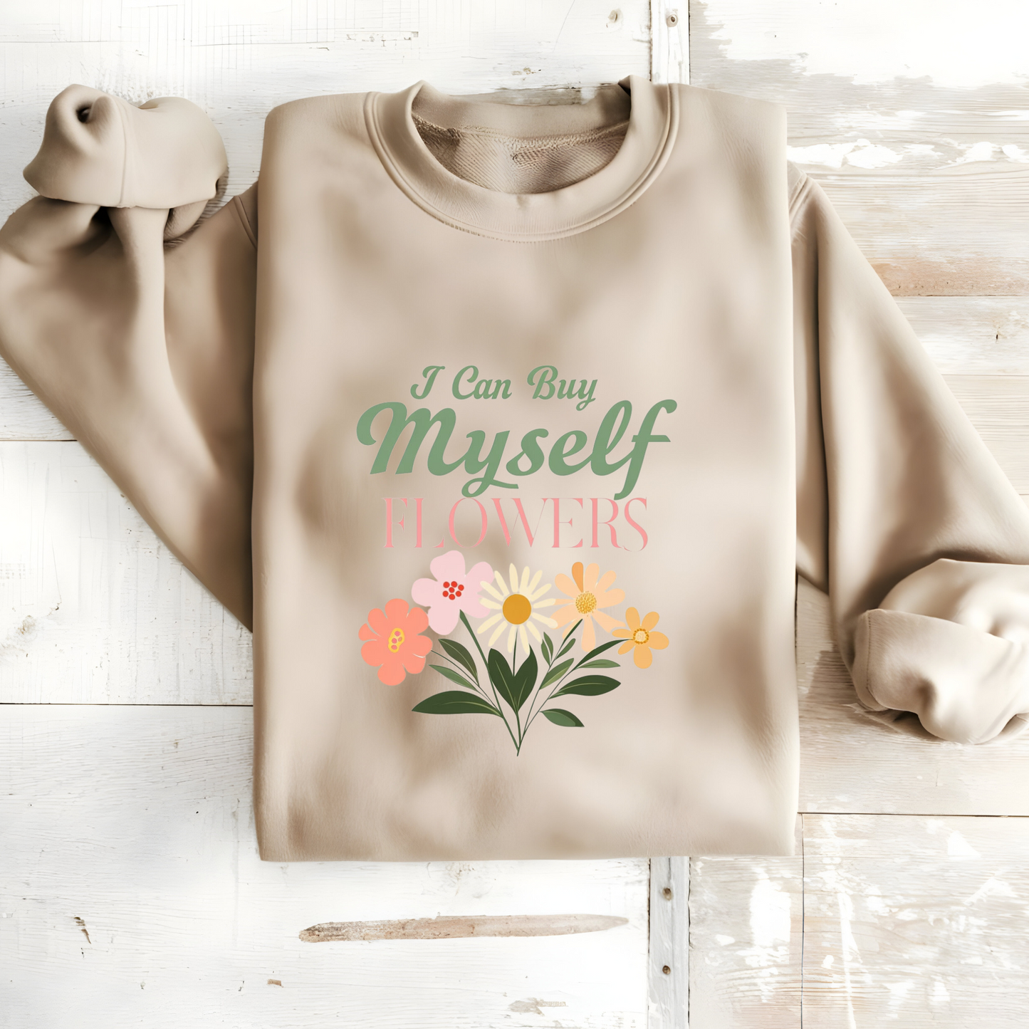 Unisex Fit Floral Sweatshirt – Stylish & Comfortable Inspirational Apparel