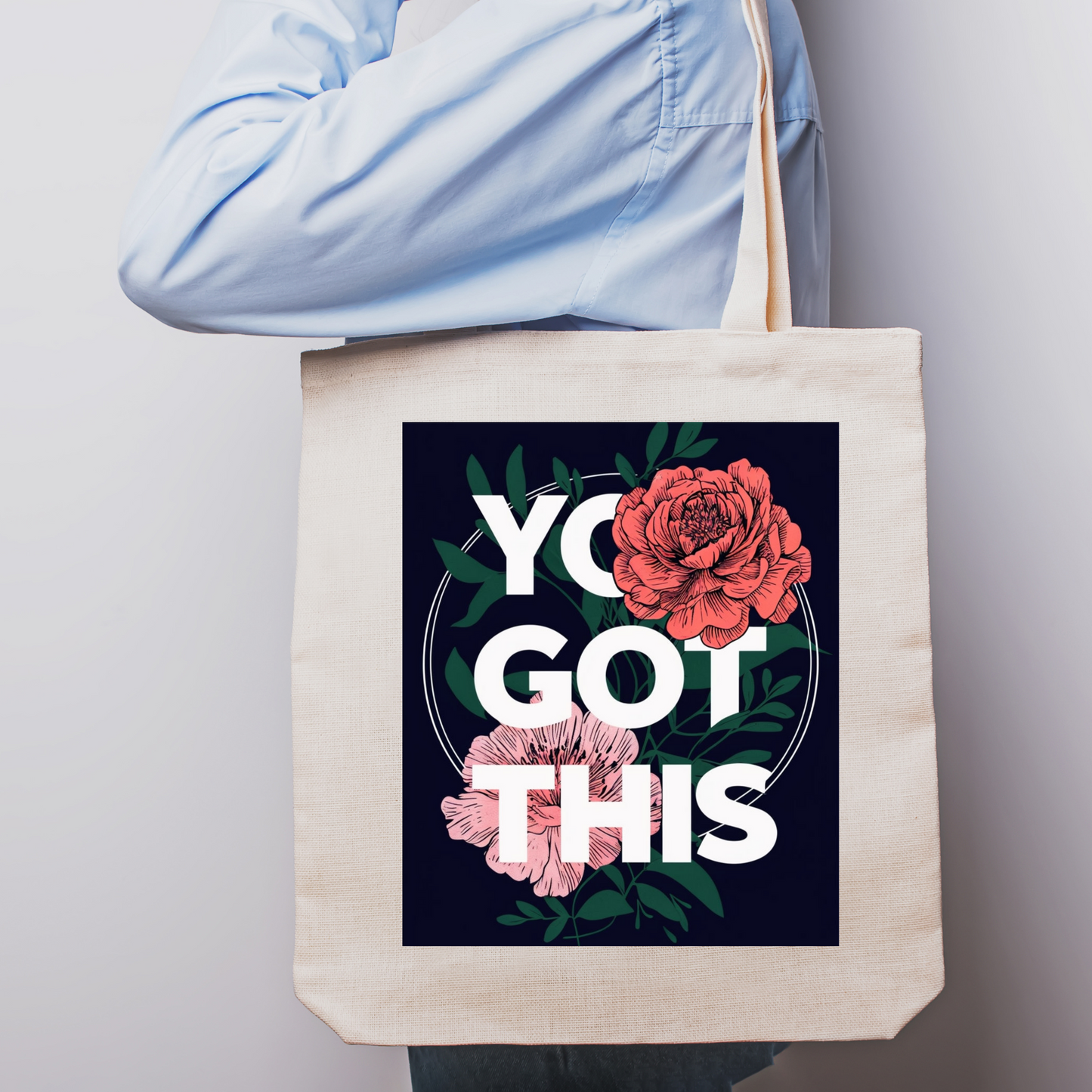 Detailed floral pattern and bold 'You Got This' message – Perfect for inspiring confidence and positivity.